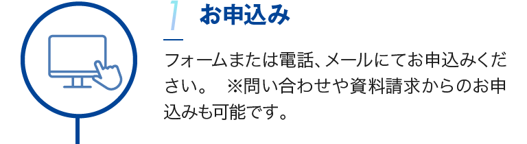 1.お申込み